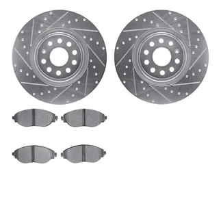 R1 Concepts WGTN1-74046 Brake Rotors - D/S - Silver W/ Euro Ceramic Pads